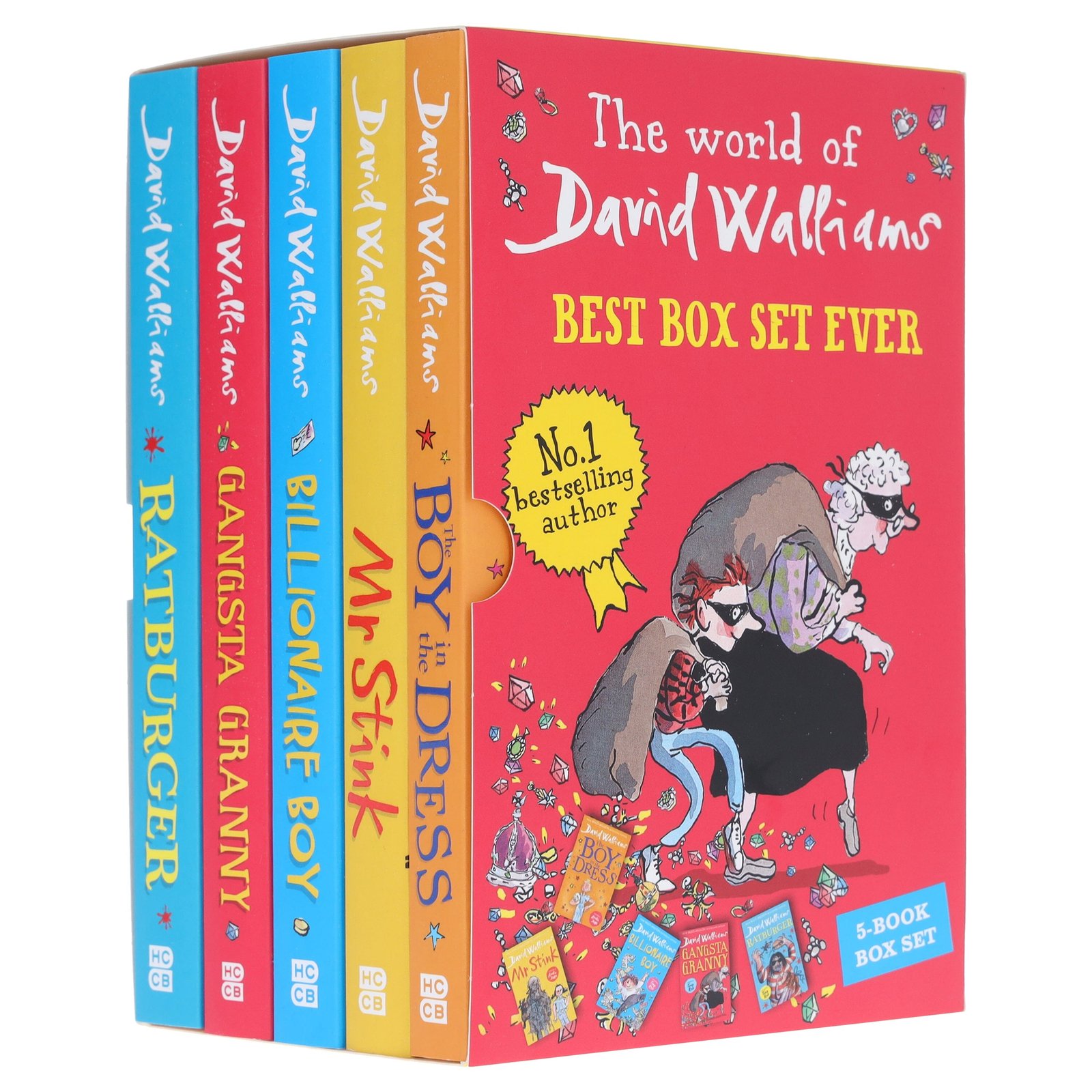 The World of David Walliams: Best Box Set Ever - 5 Books